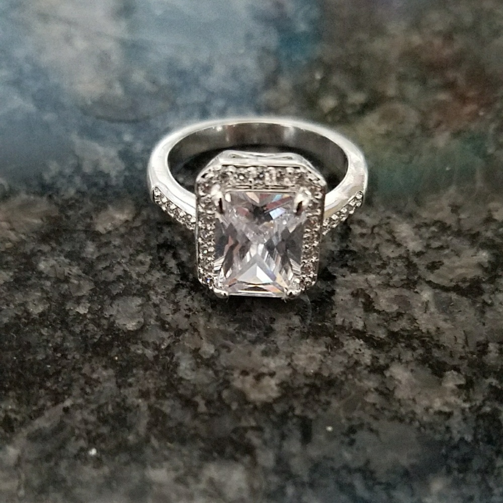 Sterling silver CZ ring